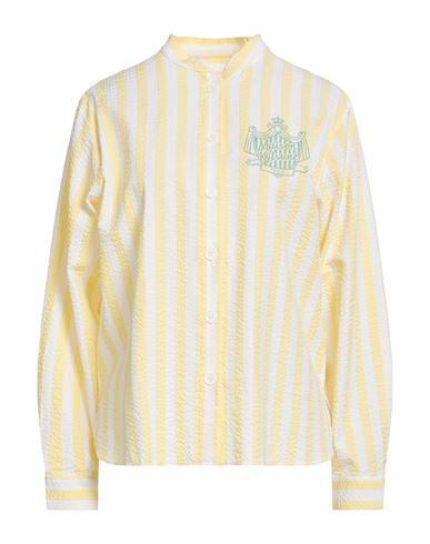 Maison Kitsuné Woman Shirt Yellow Size 10 Cotton