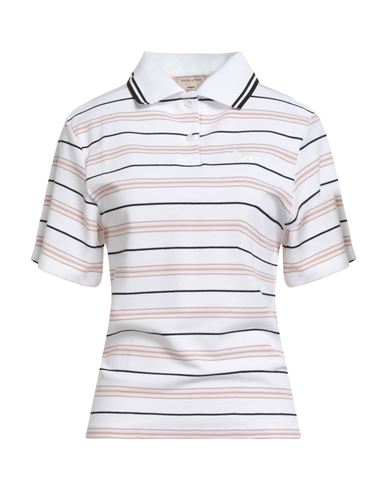 Maison Kitsuné Woman Polo Shirt Pink Size M Cotton, Elastane