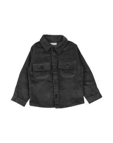 Babe And Tess Babe & Tess Toddler Boy Shirt Charcoal Size 4 Cotton, Elastane In Black