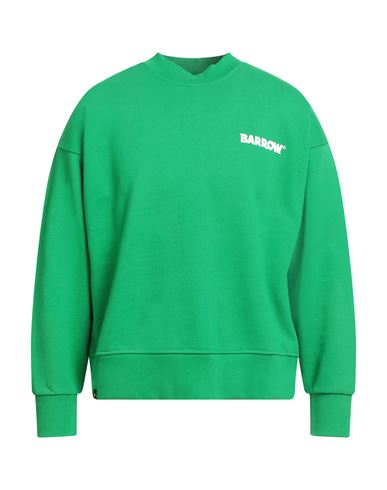 Barrow Man Sweatshirt Green Size L Cotton In Green