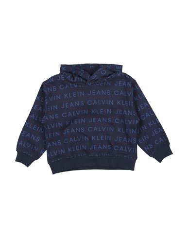 Calvin Klein Jeans Est.1978 Calvin Klein Jeans Toddler Boy Sweatshirt Navy Size 6 Cotton, Elastane In Blue