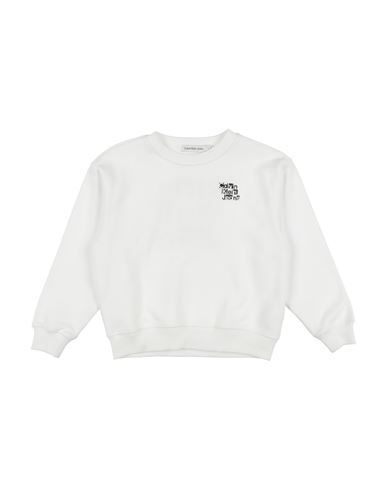 Calvin Klein Jeans Est.1978 Calvin Klein Jeans Toddler Boy Sweatshirt White Size 6 Cotton, Polyester In White