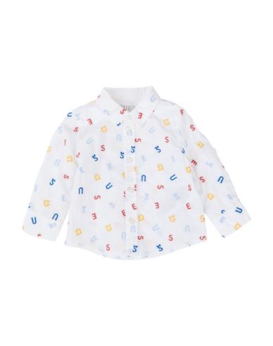 Guess Babies'  Newborn Boy Shirt Ivory Size 3 Cotton, Polyester
