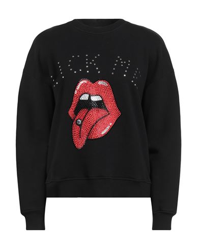 Shop John Richmond Woman Sweatshirt Black Size S Cotton