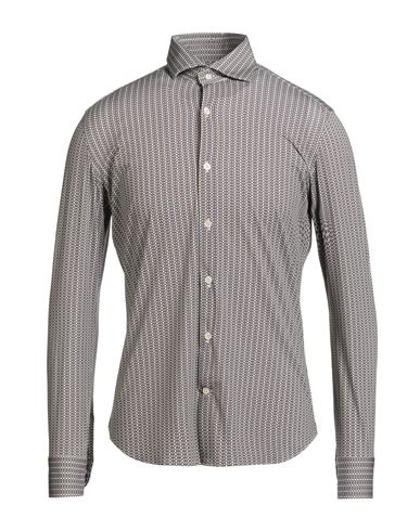 Guglielminotti Man Shirt Ivory Size 17 Polyester, Elastane In White