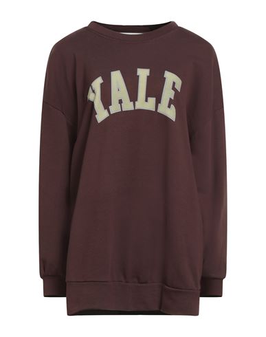 Haveone Woman Sweatshirt Dark Brown Size Onesize Cotton