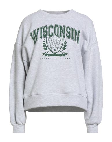 HAVEONE HAVEONE WOMAN SWEATSHIRT LIGHT GREY SIZE ONESIZE COTTON 