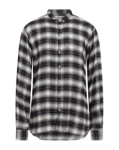 6167 Man Shirt Black Size 17 Linen