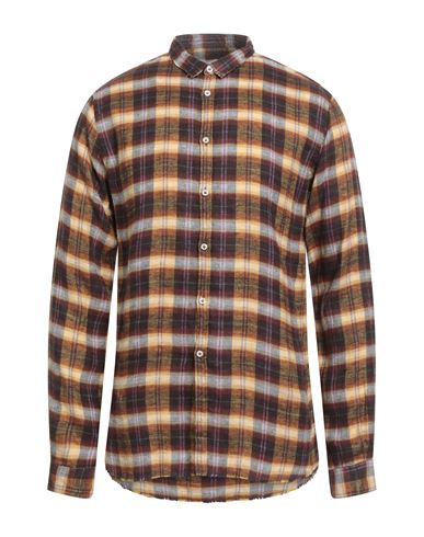 6167 Man Shirt Burgundy Size 16 ½ Linen