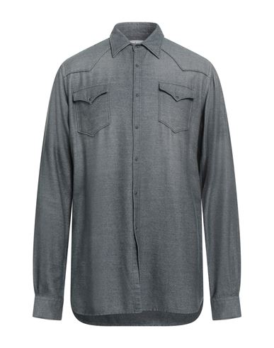 6167 Man Shirt Grey Size 17 ½ Cotton, Modal, Polyester