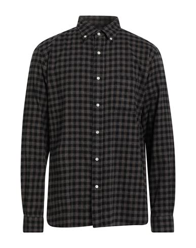 Beams Gray B.d. Gingham Check Shaggy Shirt In Gray