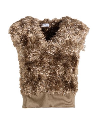 Brunello Cucinelli Woman Sweater Khaki Size M Viscose, Polyester, Polyamide In Brown