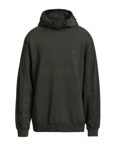 Dondup Man Sweatshirt Military Green Size Xl Cotton, Polyamide, Elastane
