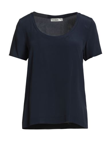 Suoli Woman Top Midnight Blue Size 10 Acetate, Silk