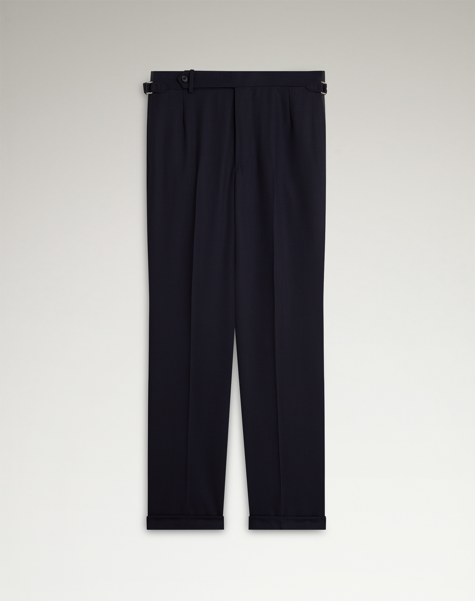 Dunhill Wool High Twist Flat Front Trouser