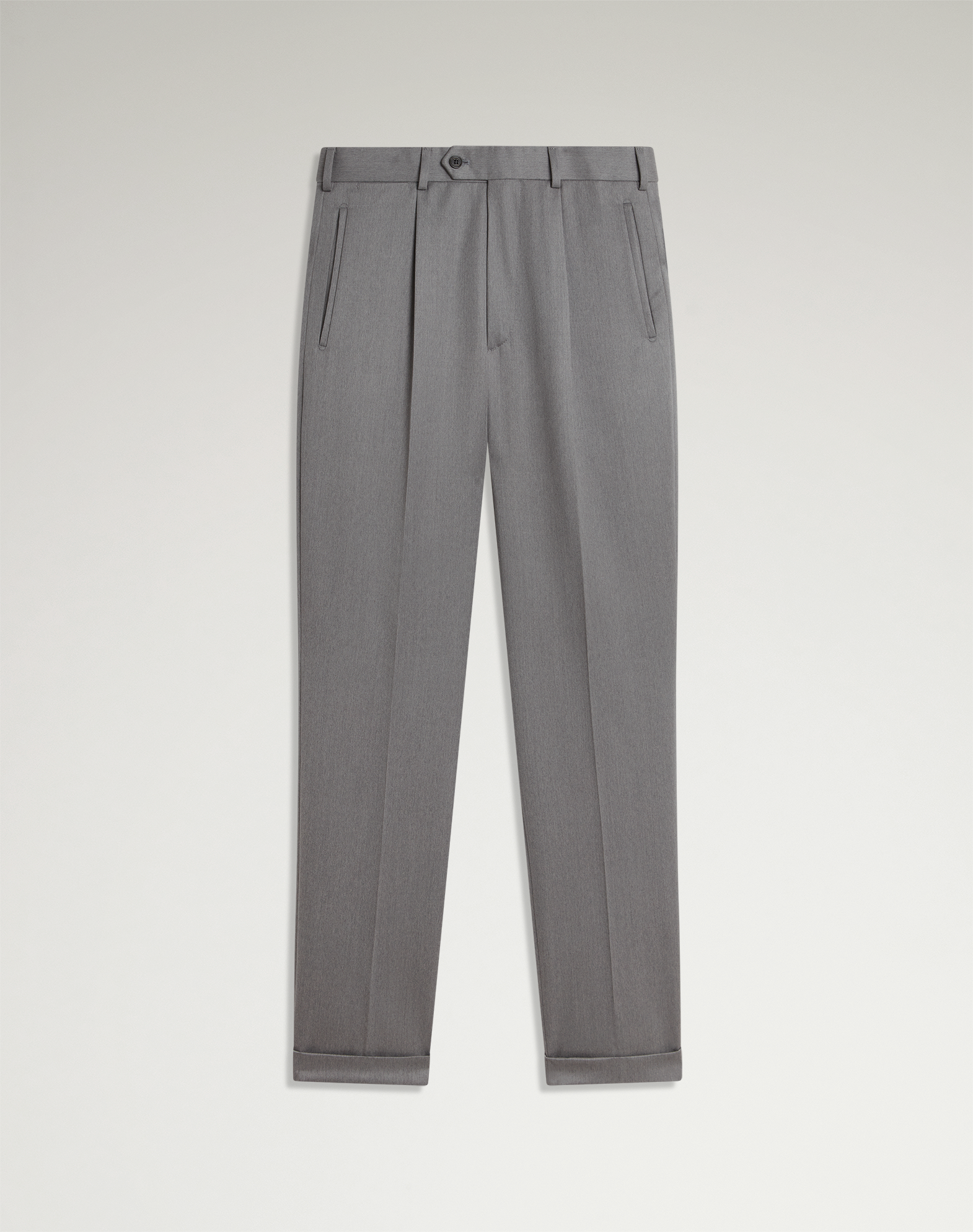 Dunhill Wool Twill Single Pleat Trousers