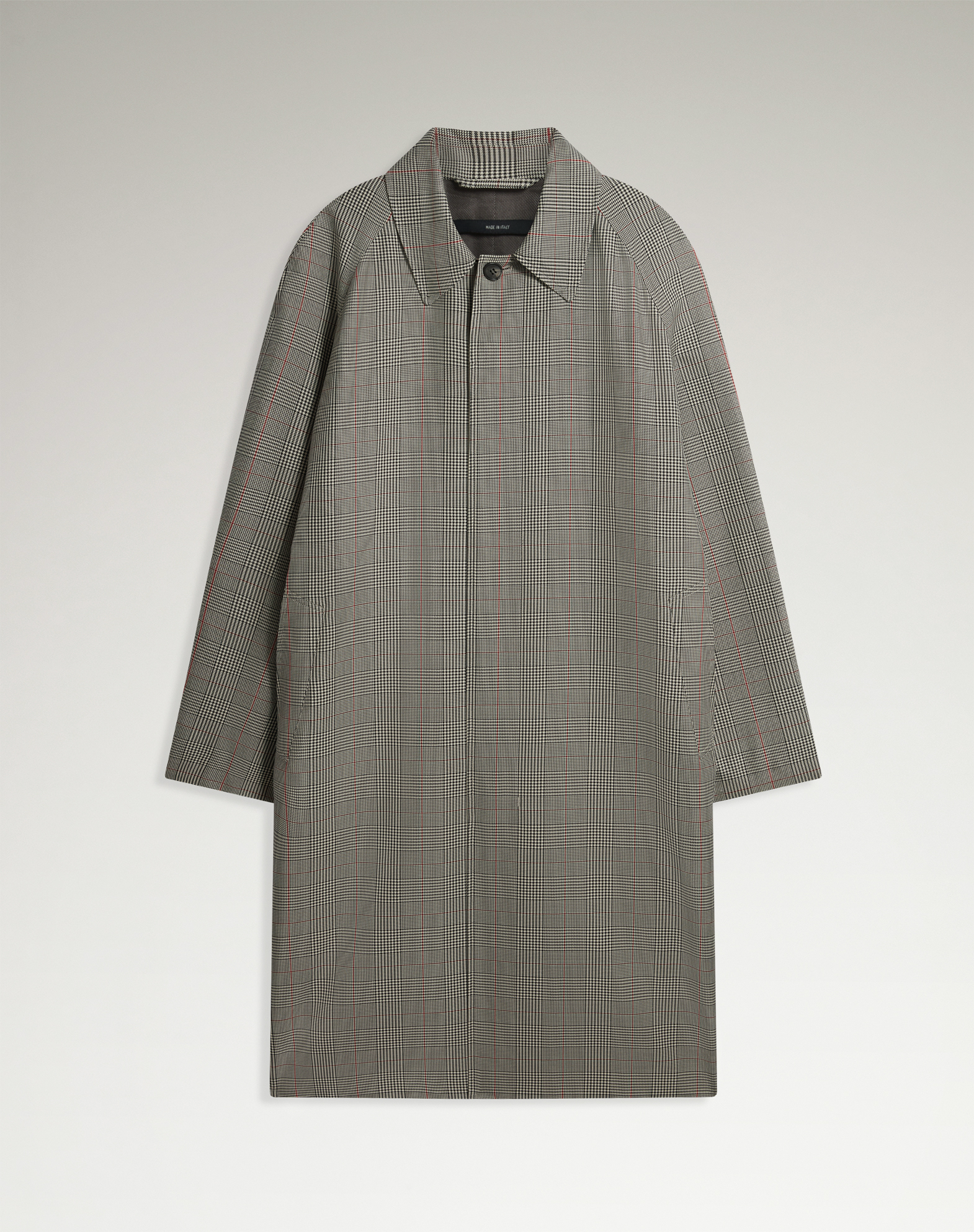 Dunhill Cotton Silk Prince Of Wales Check Car Coat