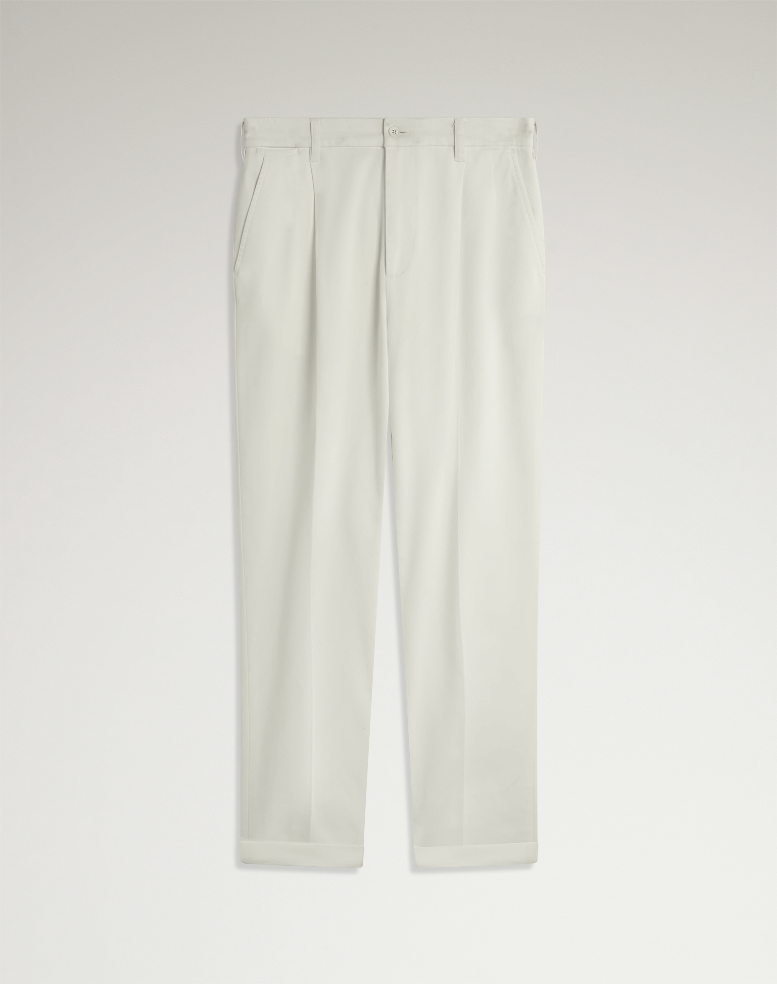 Dunhill Stretch Cotton Twill Double Pleat Chinos