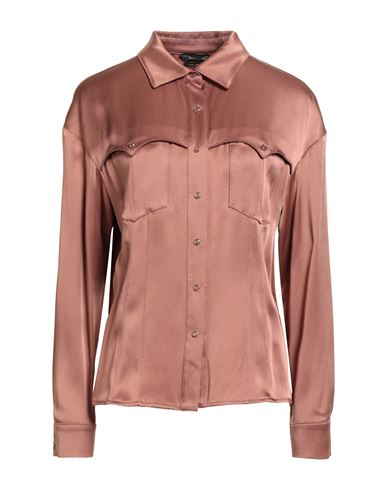 Tom Ford Woman Shirt Bright Blue Size 6 Acetate, Viscose