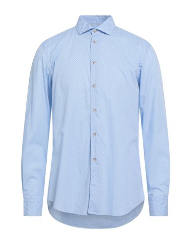 Sali & Tabacchi Man Shirt Light Blue Size 17 ½ Cotton