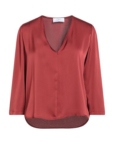 Soallure Woman Top Rust Size 10 Polyester