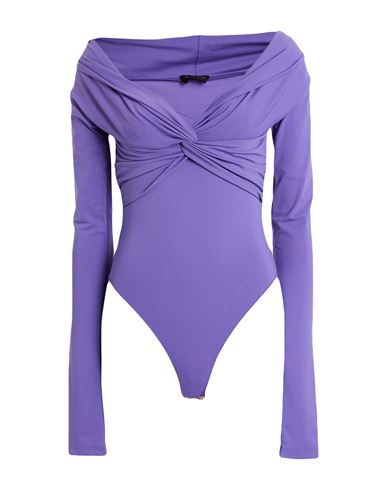 The Andamane Woman Bodysuit Purple Size L Polyamide, Elastane