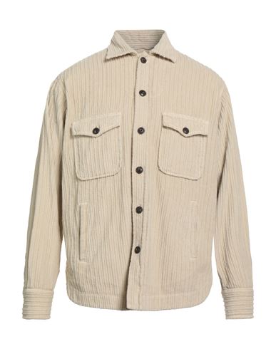 Tintoria Mattei 954 Man Shirt Beige Size M Cotton