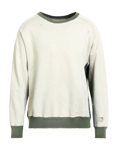 Needles Man Sweatshirt Beige Size Xl Cotton In White