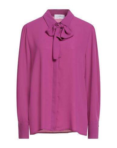 Soallure Woman Shirt Mauve Size 10 Polyester