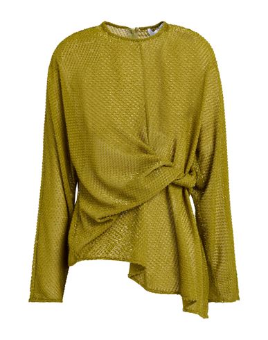 Silvian Heach Woman Top Military Green Size 6 Polyester In Green