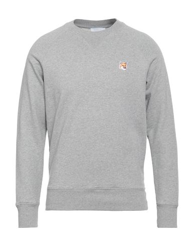 Maison Kitsuné Man T-shirt Light Grey Size Xxl Cotton In Gray