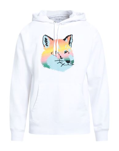 Maison Kitsuné Man Sweatshirt White Size M Cotton