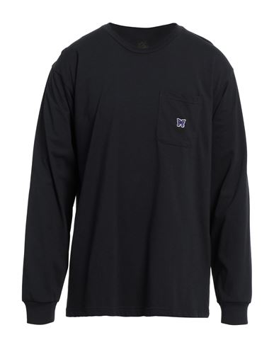 Needles Black Crew-neck Sweatshirt With Embroidery