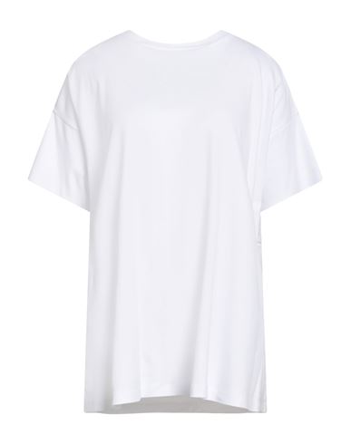 Herno Woman T-shirt White Size 10 Cotton, Polyester