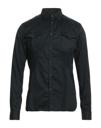 6167 Man Shirt Black Size 17 Cotton