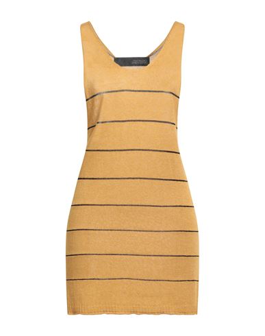 Messagerie Woman Top Mustard Size S/m Viscose, Linen, Cotton