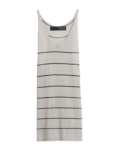 Messagerie Woman Top Grey Size S/m Linen, Viscose, Cotton In Gray
