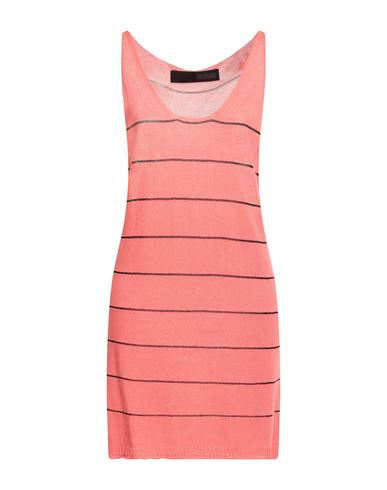 Messagerie Woman Top Coral Size L/xl Viscose, Linen, Cotton