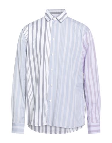 Jw Anderson Striped Pattern Button-down Collar Shirt In Gray