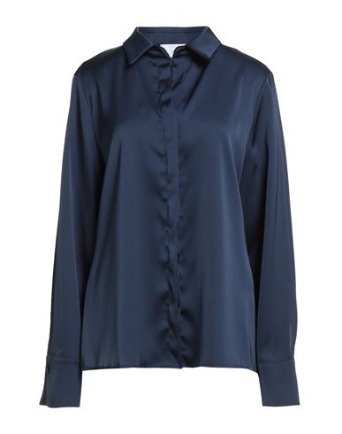 Soallure Woman Shirt Navy Size 8 Polyester