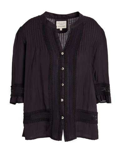 Alessia Santi Woman Shirt Dark Brown Size 6 Ramie In Brown