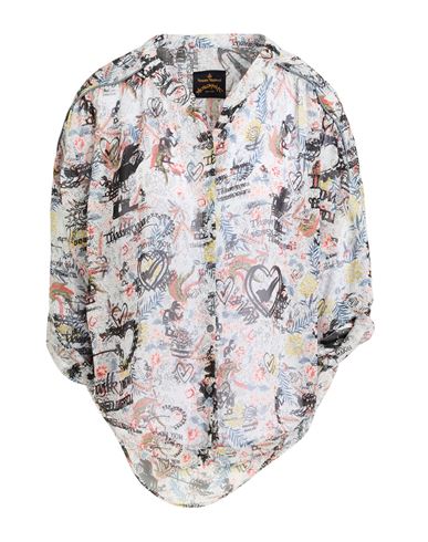 Vivienne Westwood Anglomania Woman Shirt White Size 4 Rayon