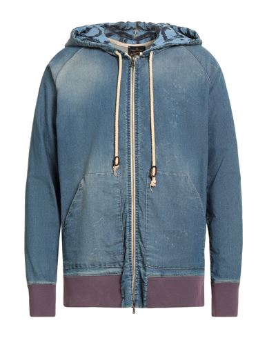 Vivienne Westwood Anglomania Man Sweatshirt Blue Size L Cotton, Polyester, Elastane In Blue