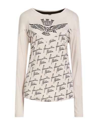Aeronautica Militare Woman T-shirt Light Grey Size S Viscose