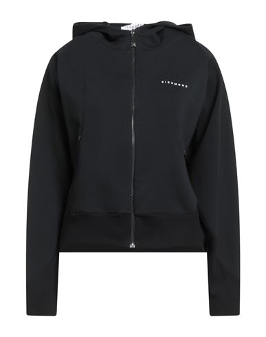 Richmond X Woman Sweatshirt Black Size M Cotton, Polyester, Elastane