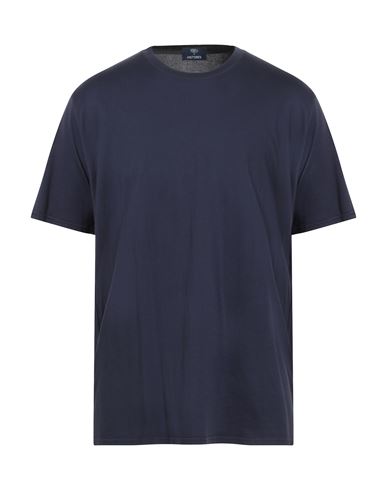 Fedeli X Histores Man T-shirt Navy Size 48 Supima In Blue