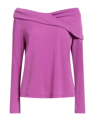 Hanita Woman Top Mauve Size M Polyester, Elastane
