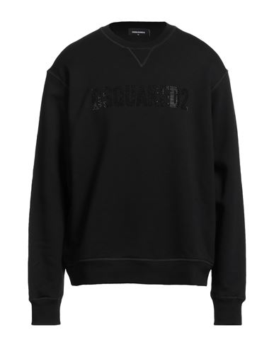 Dsquared2 Man Sweatshirt Black Size Xl Cotton