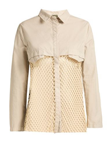 Mr & Mrs Italy Woman Shirt Beige Size 4 Cotton