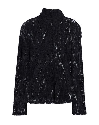 Icona By Kaos Woman Top Black Size 6 Polyester, Polyamide